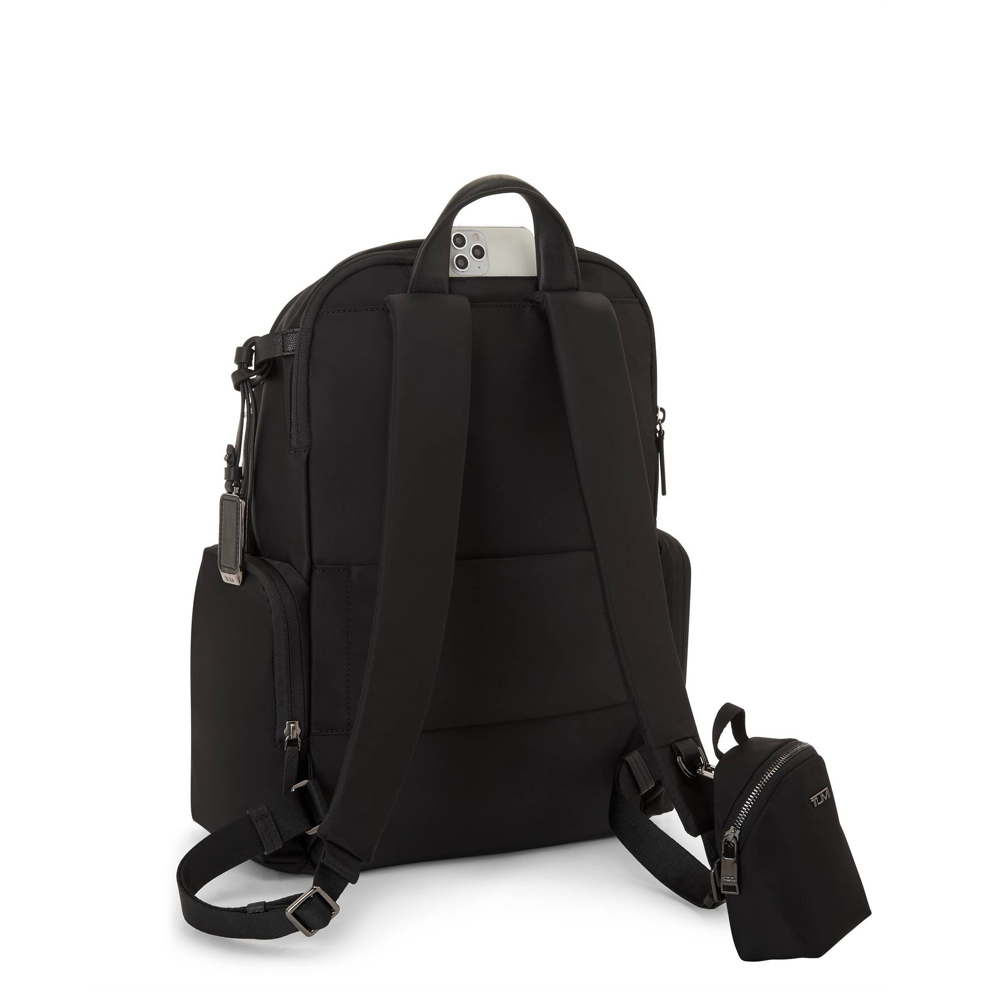 TUMI 96303214D0黒 レザー スリングバッグ Voyageur Celina Backpack - Black | TUMI